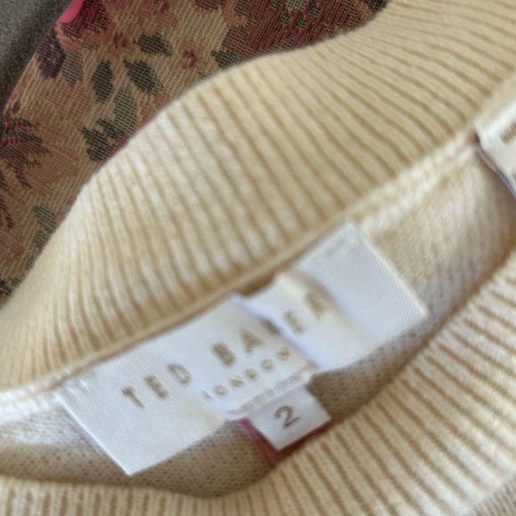 Ted Baker Cream Ruffle Sweater - Picture 2 of 2